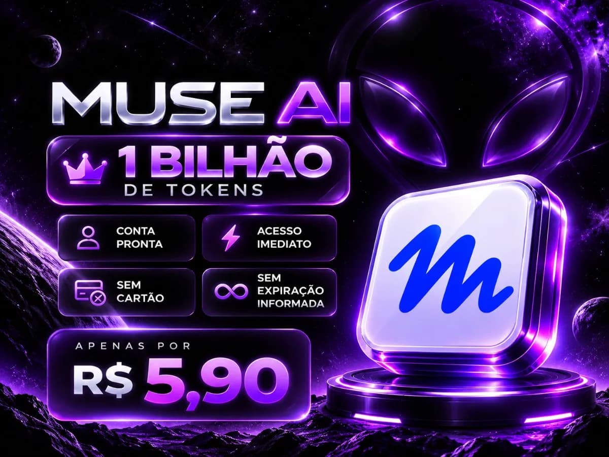 Muse AI — 1 Bilhão de Tokens | Conta Pronta
