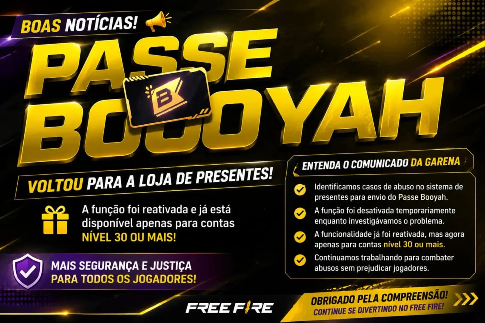Passe Booyah free dire