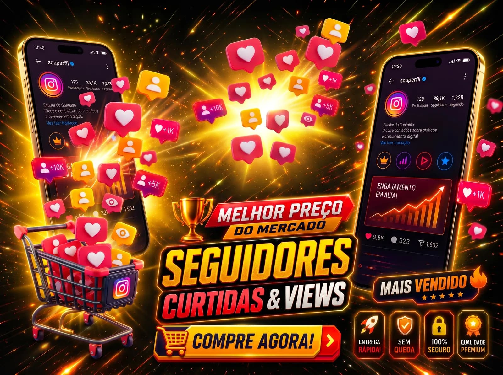 INSTAGRAM | O SEGREDO DO CRESCIMENTO NAS REDES PELO MENOR PREÇO!