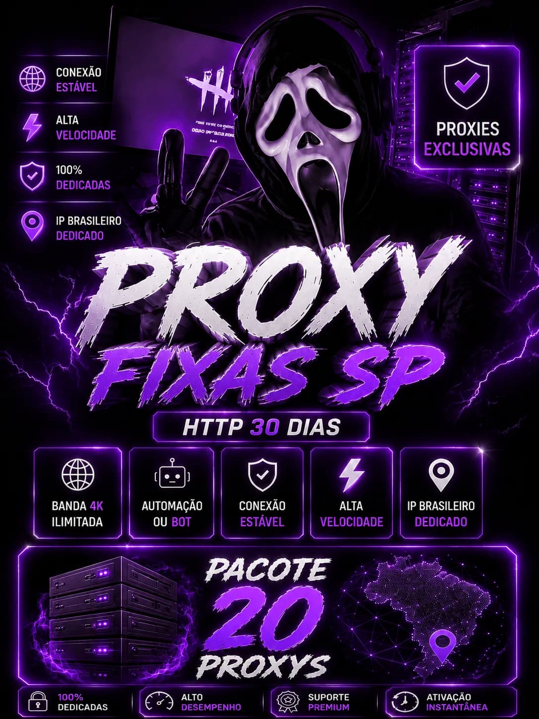 PACOTE 20 PROXYS (SP)